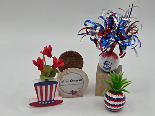 4th of July Small Planter Collection