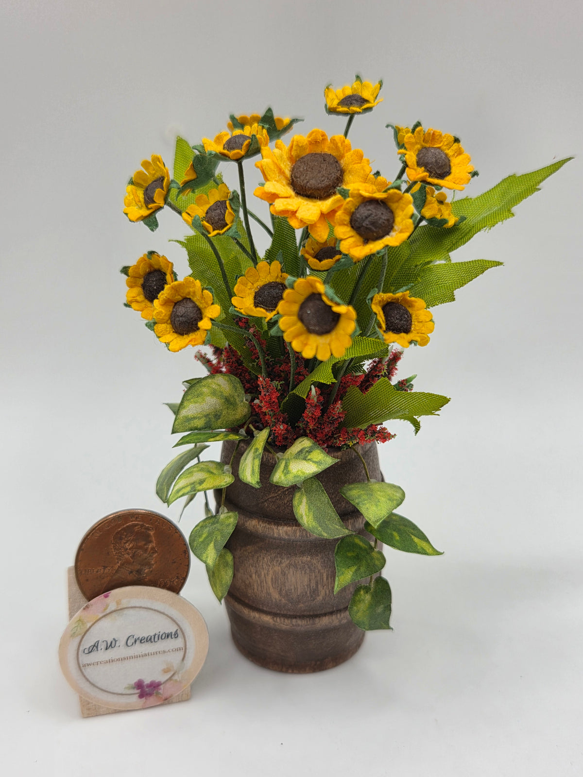 Sunflower Barrel Arrangement