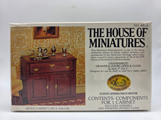 The House of Miniatures Kit - Chippendale Hutch Cabinet #40003