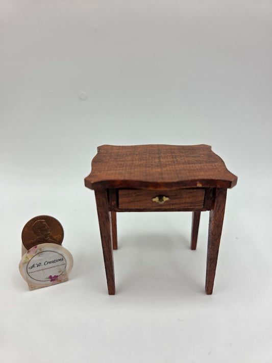 The House of Miniatures Hepplewhite Serpetine Table - #40036 Assembled