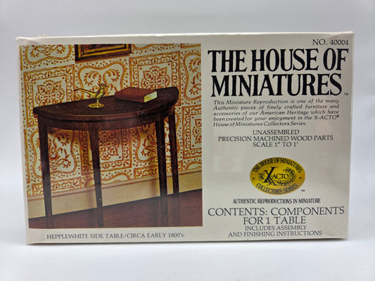 The House of Miniatures Kit - Hepplewhite Side Table #40004