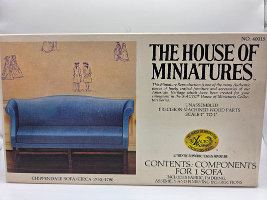 The House of Miniatures Kit - Chippendale Sofa #40015