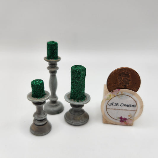Candlestick Trio - Green