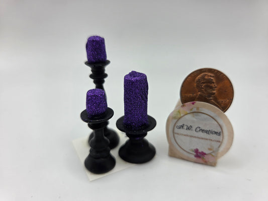 Candlestick Trio - Purple