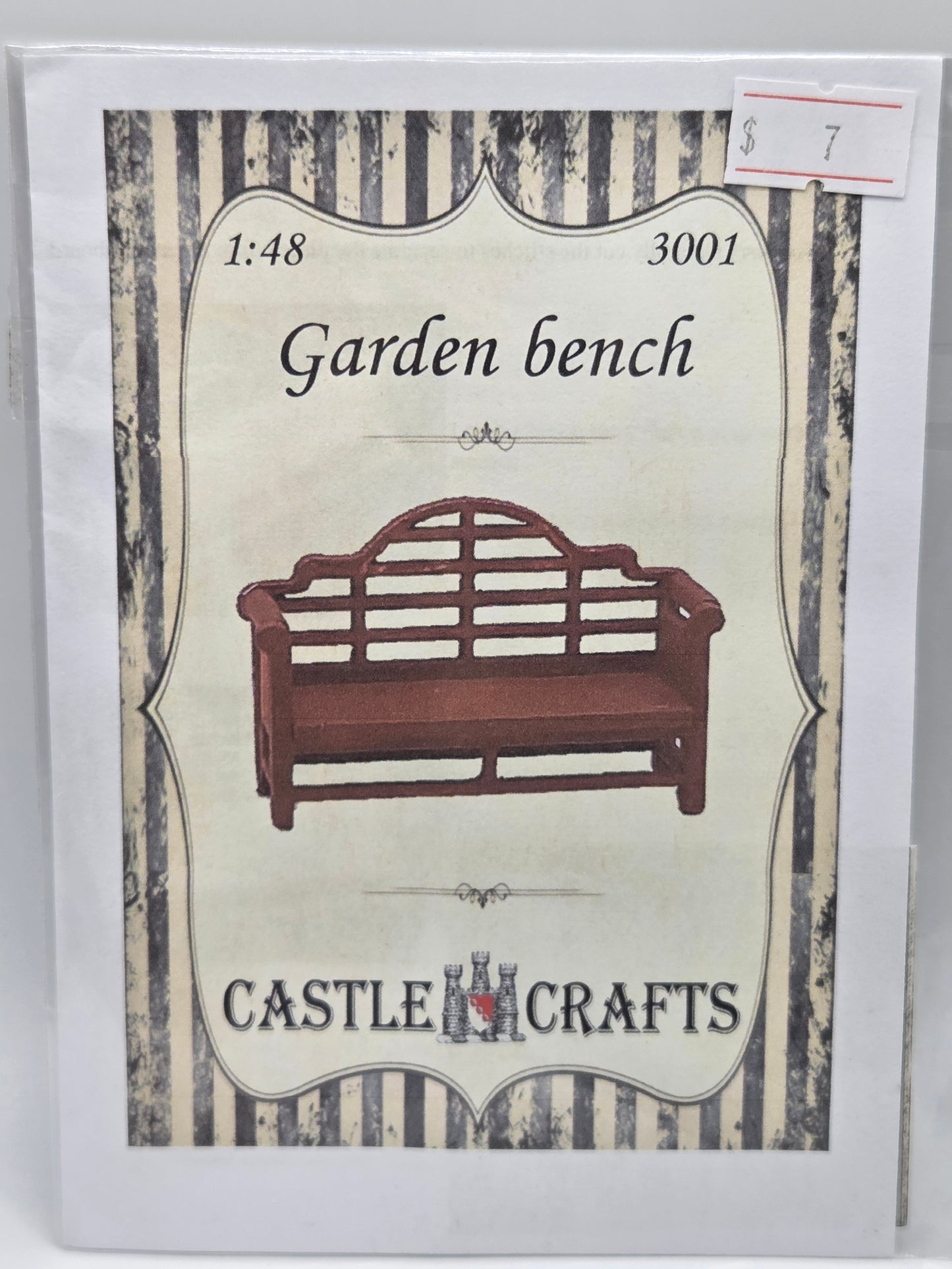 Kit - Garden Bench 1:48 #3001