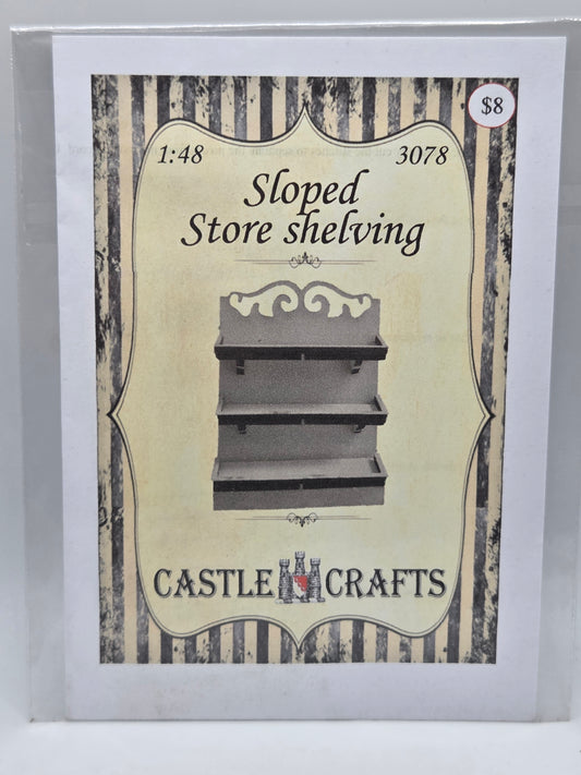 Kit - Sloped Store Shelving 1:48 #3078