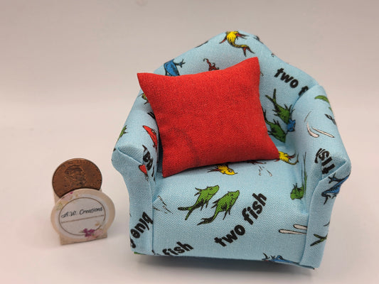 Club Chair - Blue One Fish Two Fish