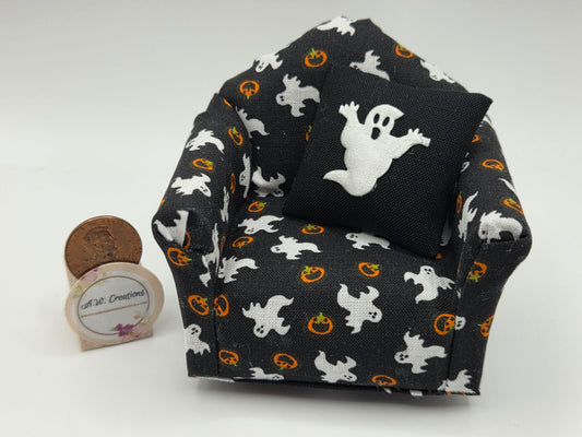 Club Chair - Ghosts & Jack-o-lanterns
