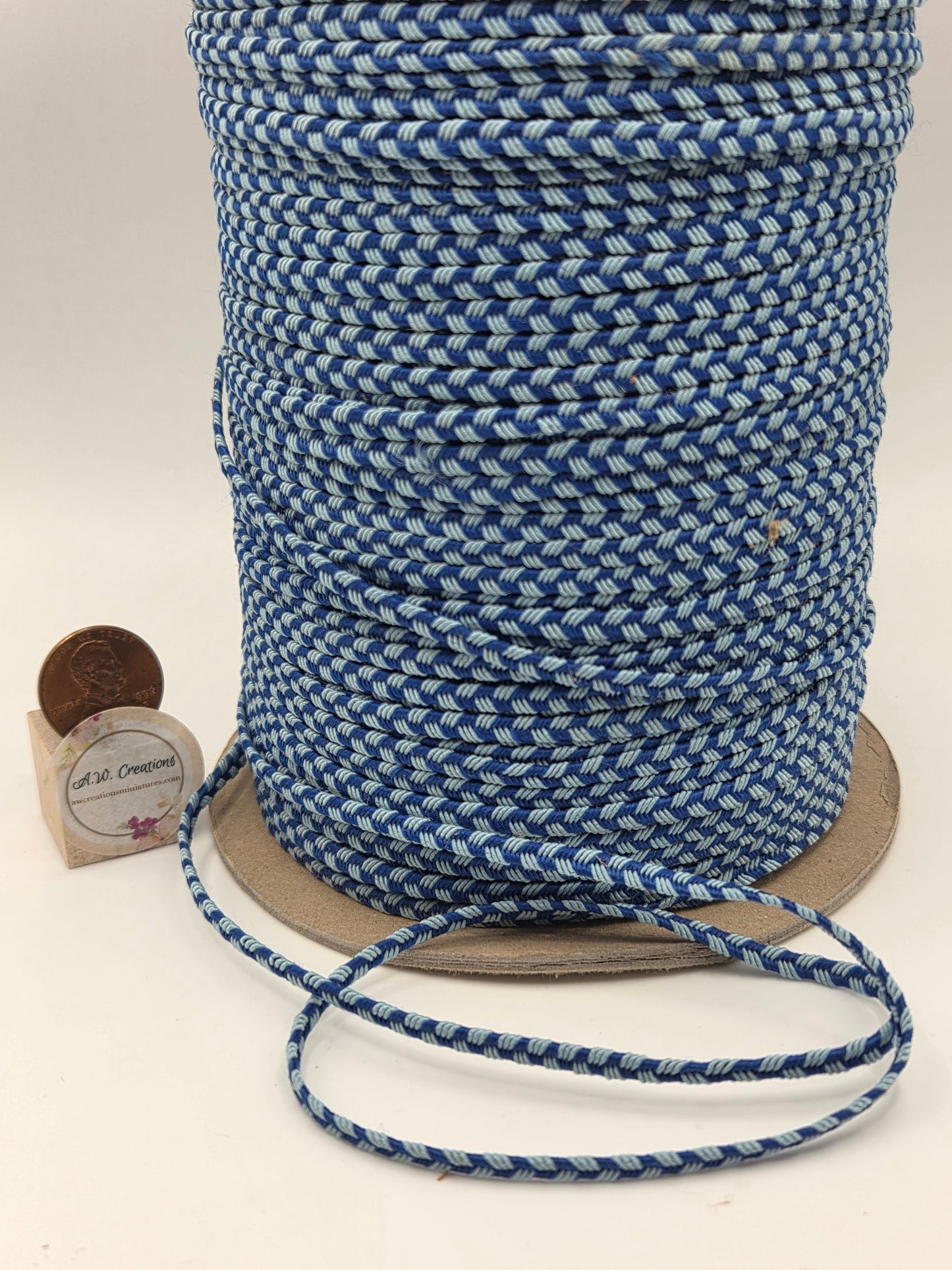 Checkered Braid - Light Blue/Royal #25866