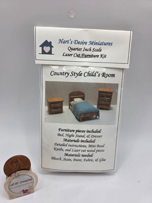 Country Style Child's Room Kit - 1:48