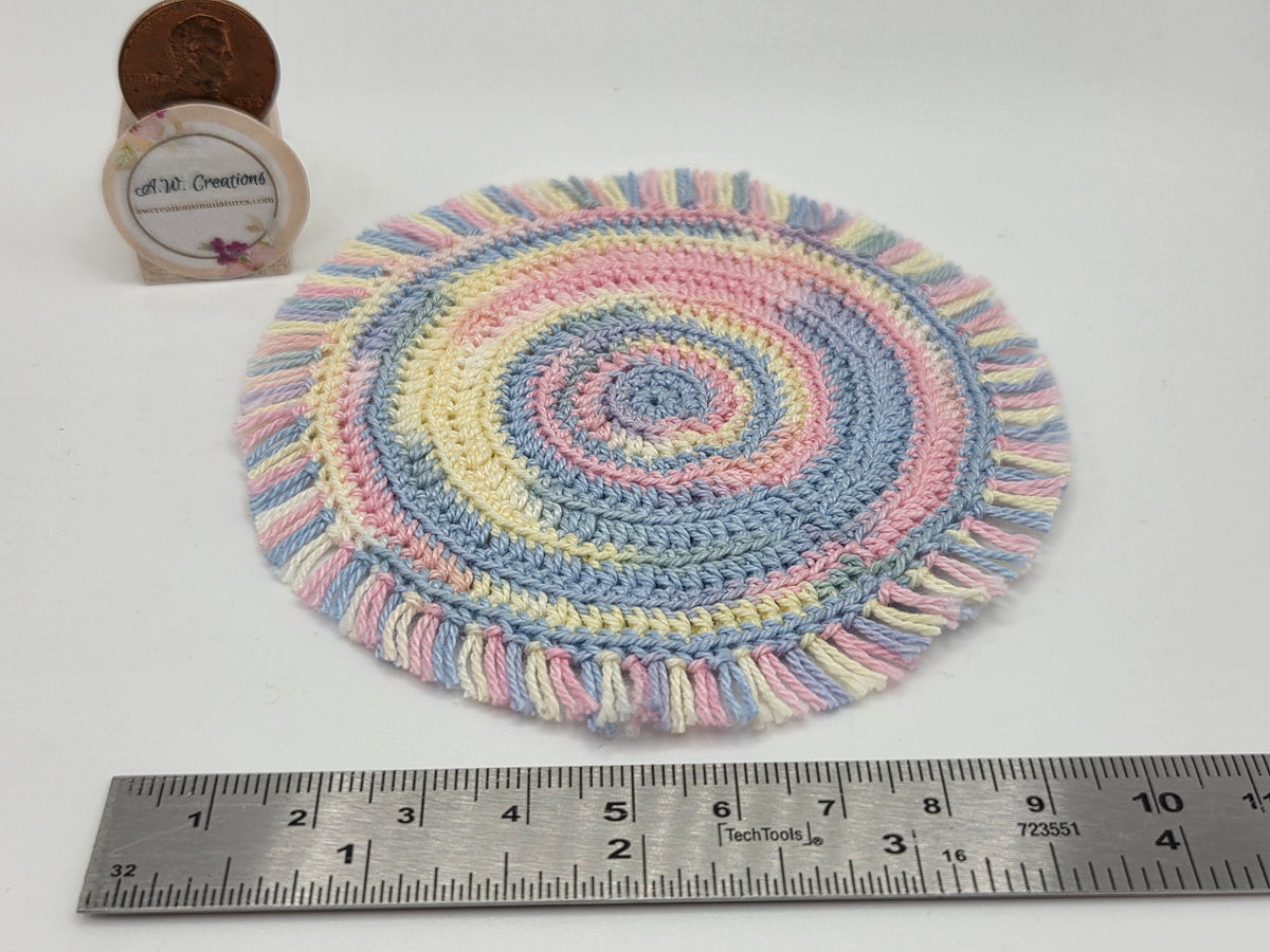 Crocheted Rug - Pastel