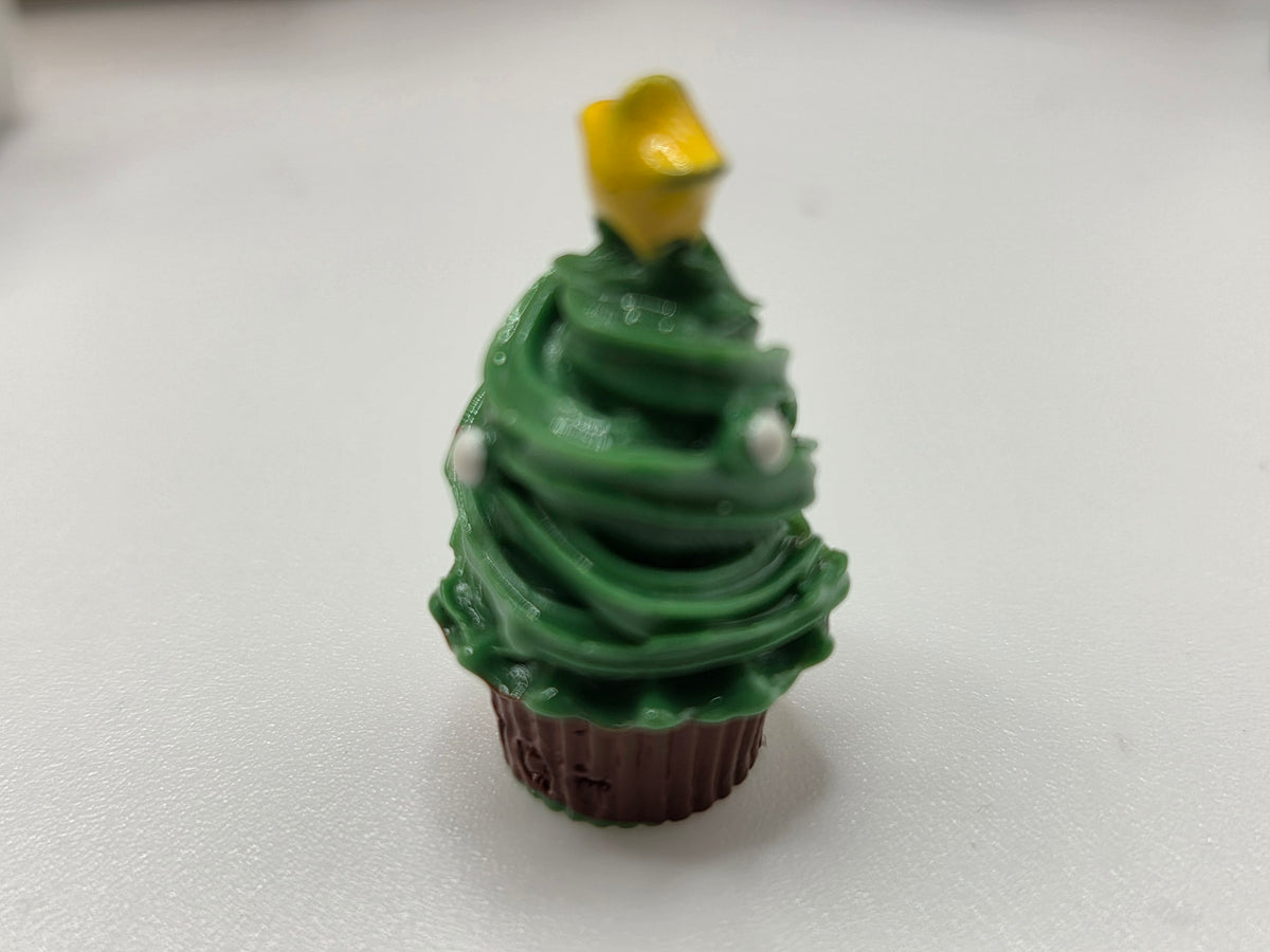 Christmas Tree Cupcake Cabochon