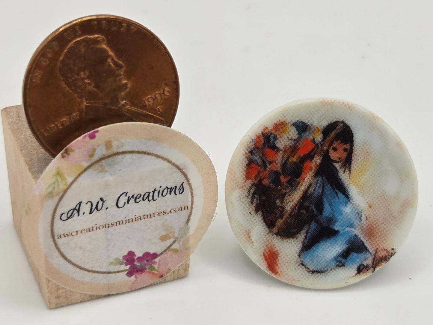 DeGrazia Miniature Plate - Beautiful Burden