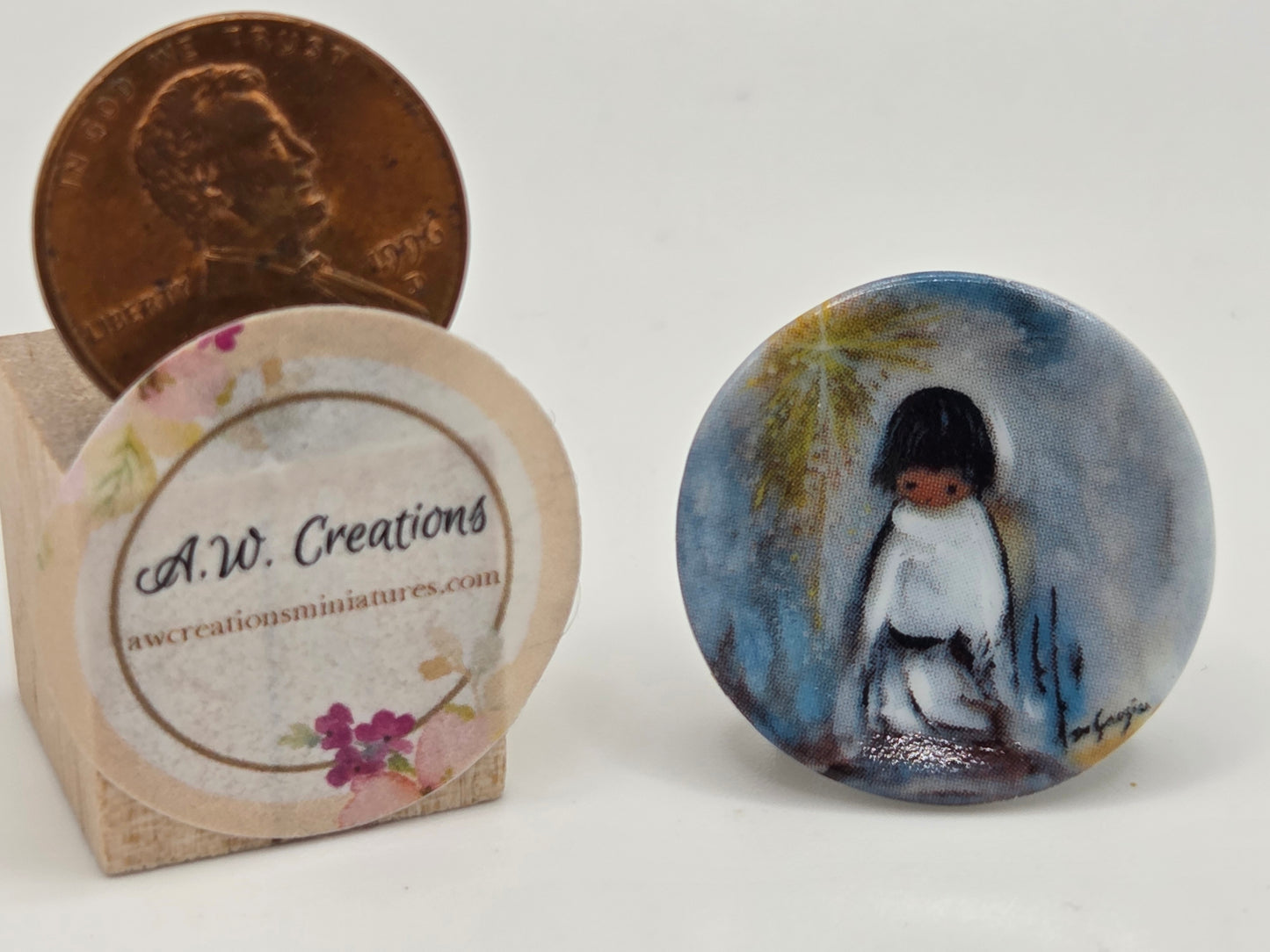 DeGrazia Miniature Plate - Blue Boy