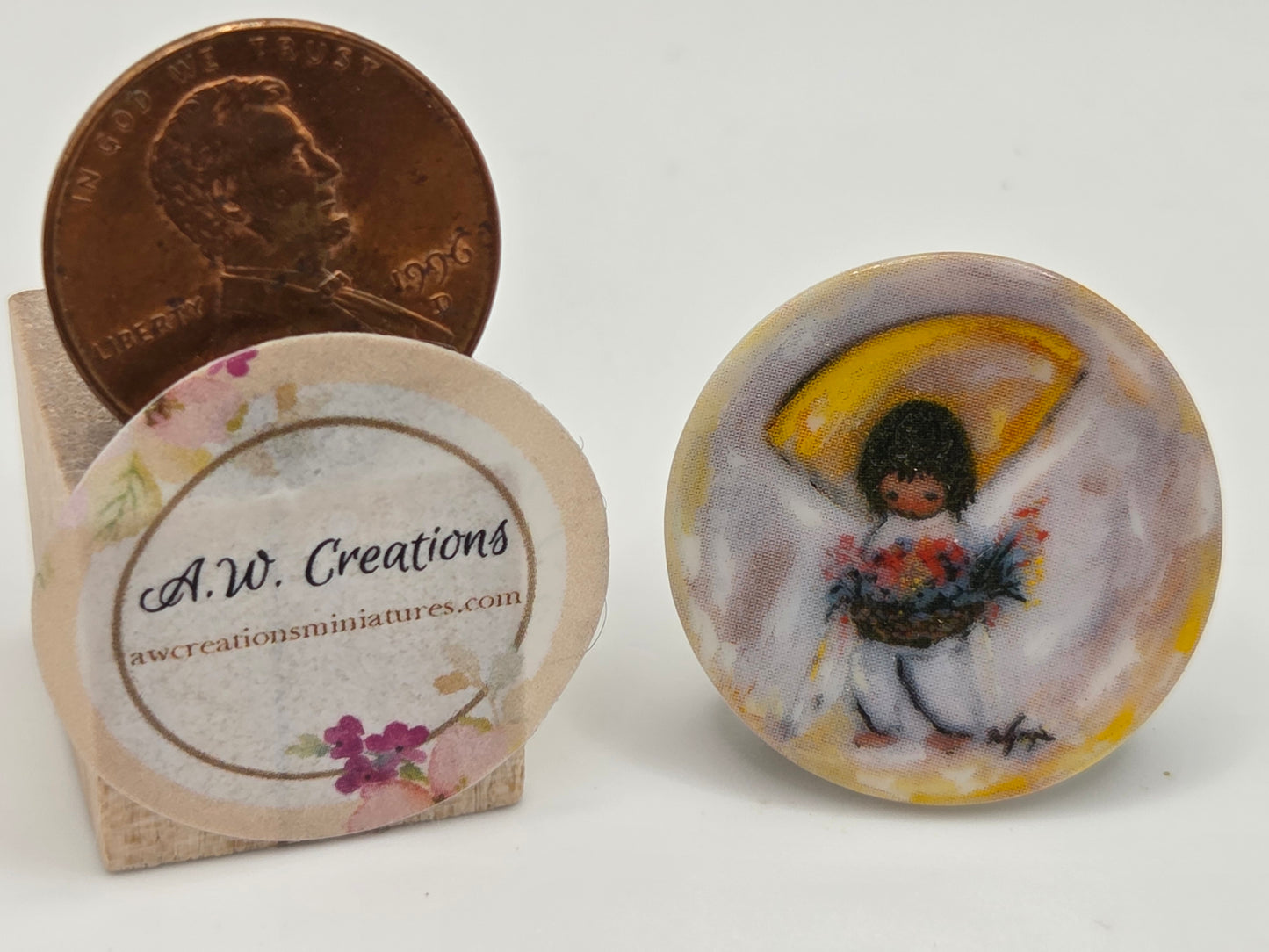 DeGrazia Miniature Plate - Flower Boy