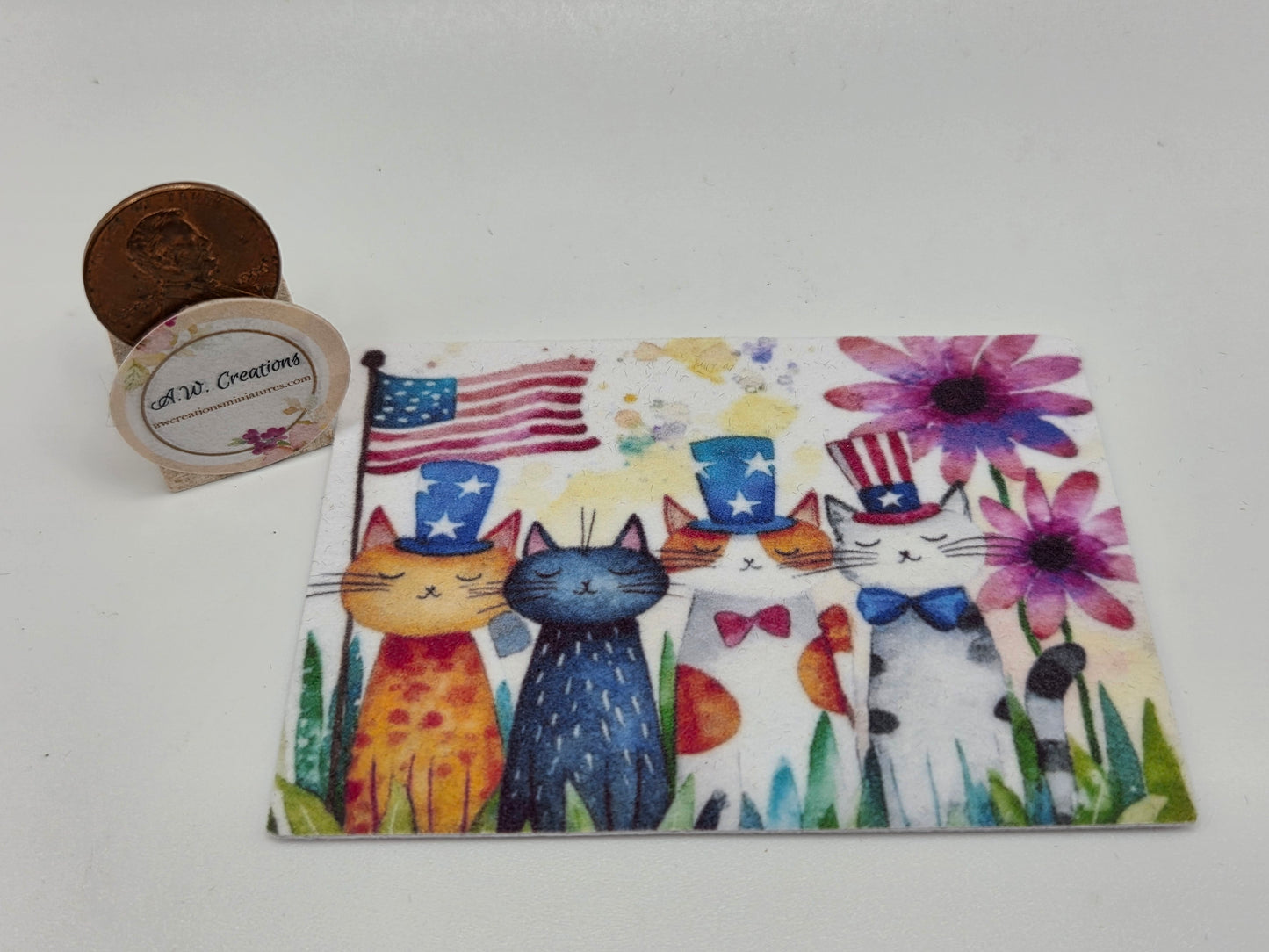 Door Mat - Patriotic Cats