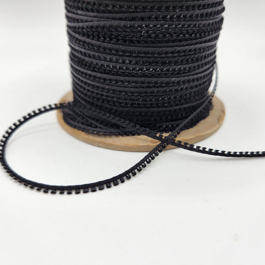 Mini Picot Braid Eyelash #7532 - Black