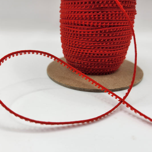 Mini Picot Braid Eyelash #7532 - Red