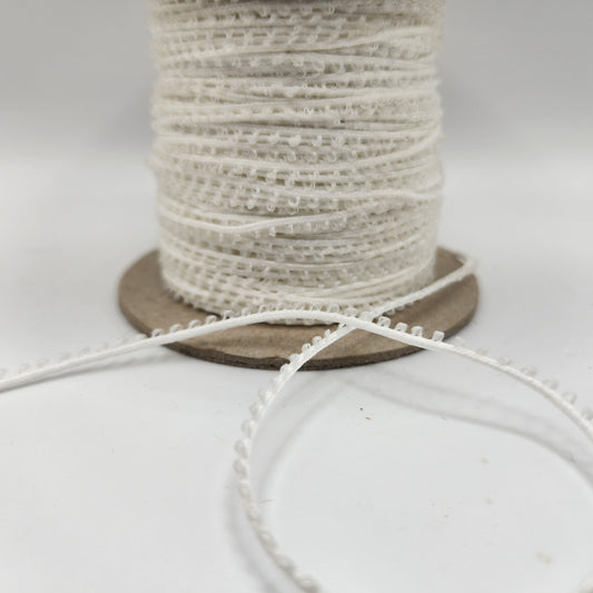 Mini Picot Braid Eyelash #7532 - White