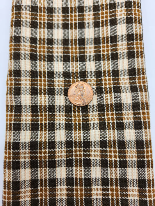 Fabric - Brown Plaid
