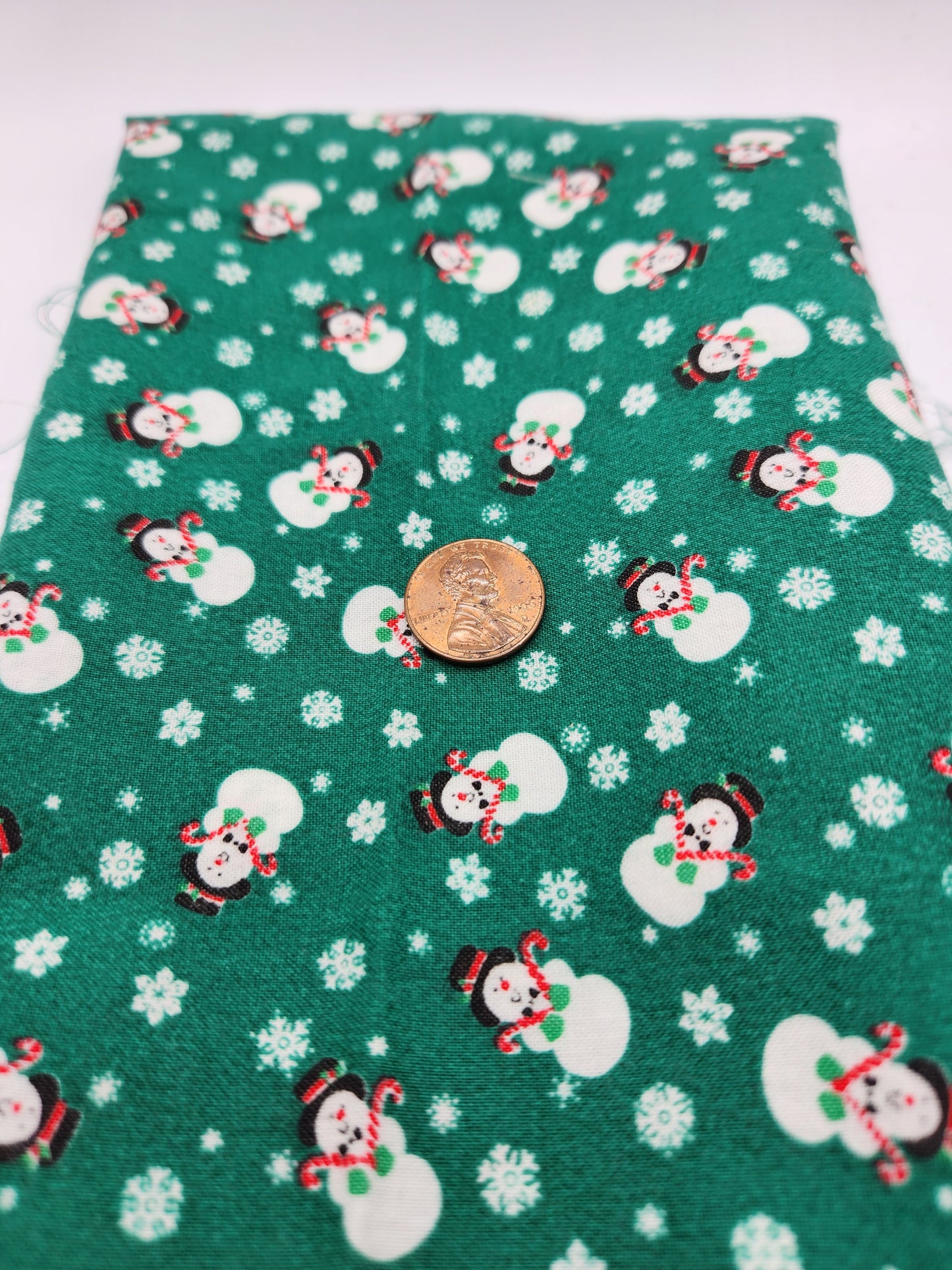 Fabric - Snowman Green