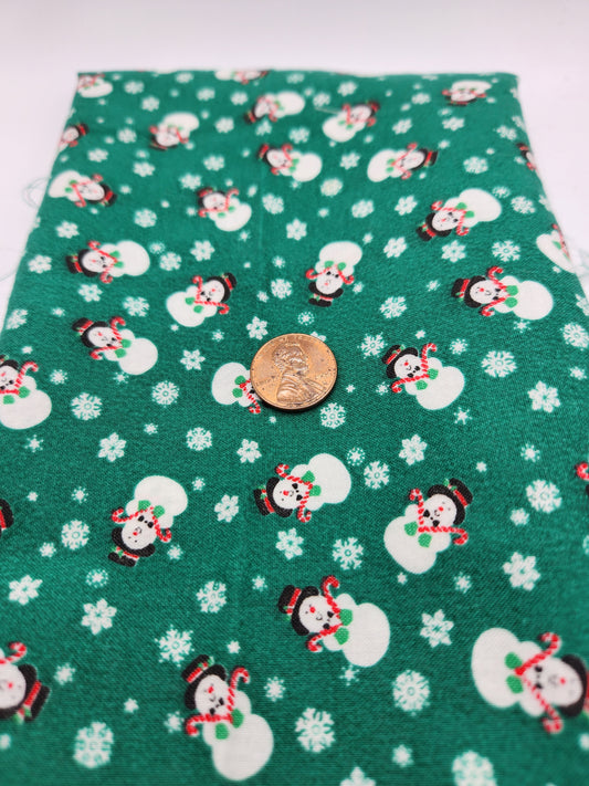 Fabric - Snowman Green