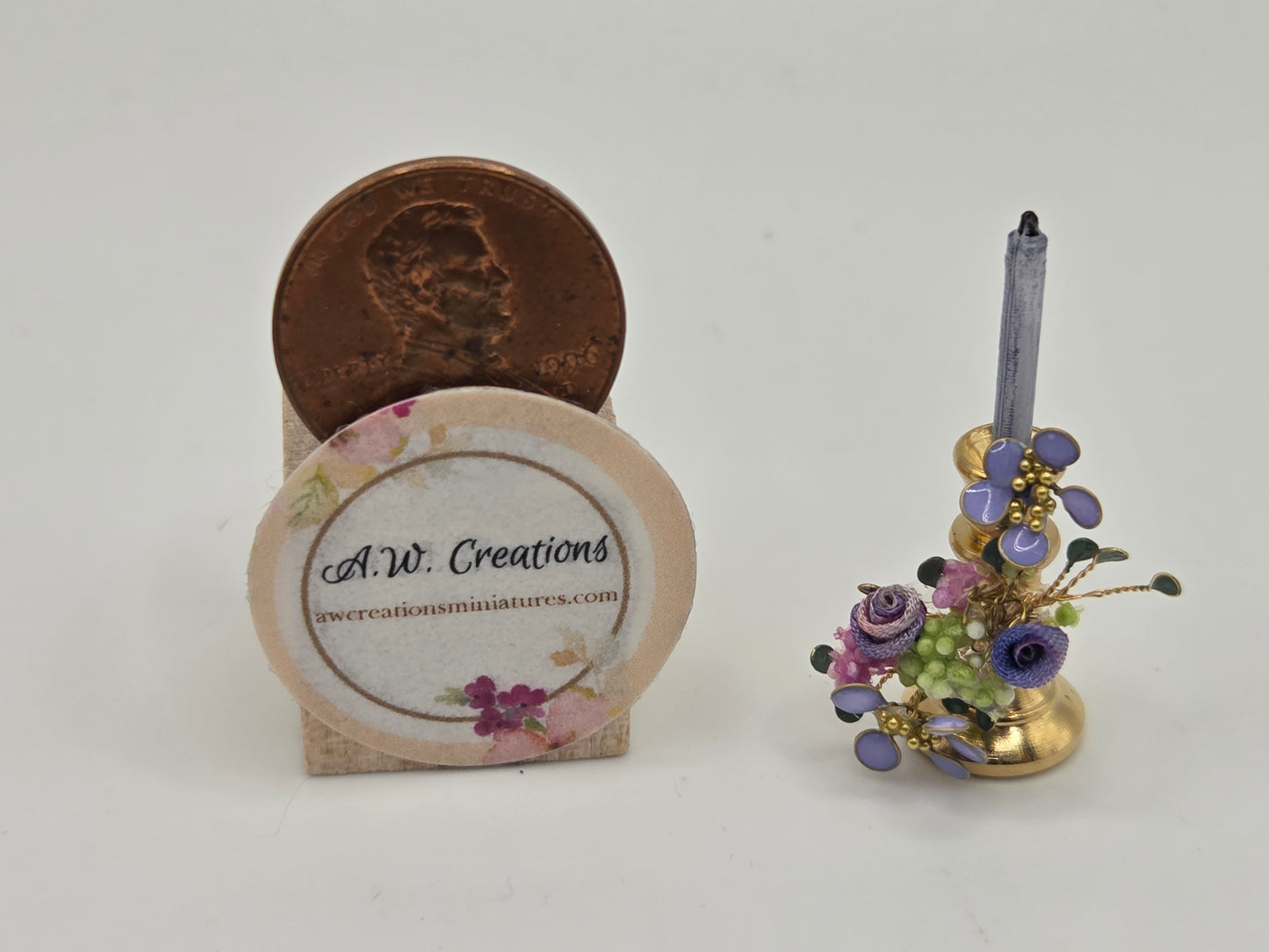Fancy Candle - Perwinkle Style #3