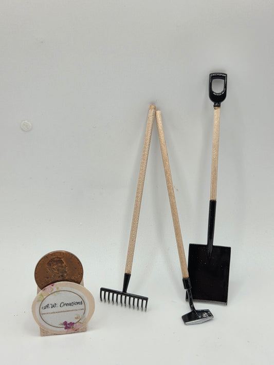 Garden Tools - Shovel, Hoe, Rake