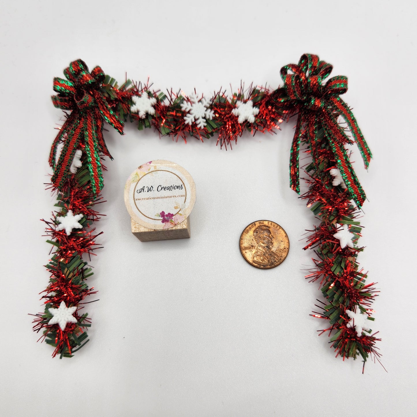 Christmas Door Decor - Red with Snowflakes