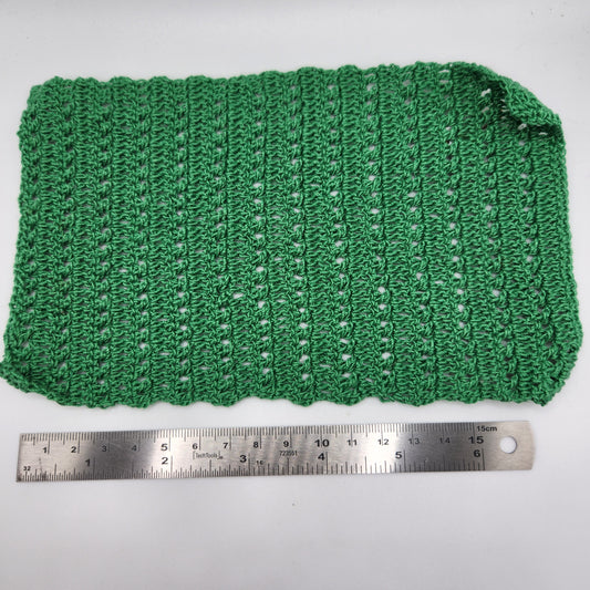 Crochet Afghan Blanket - Green #1