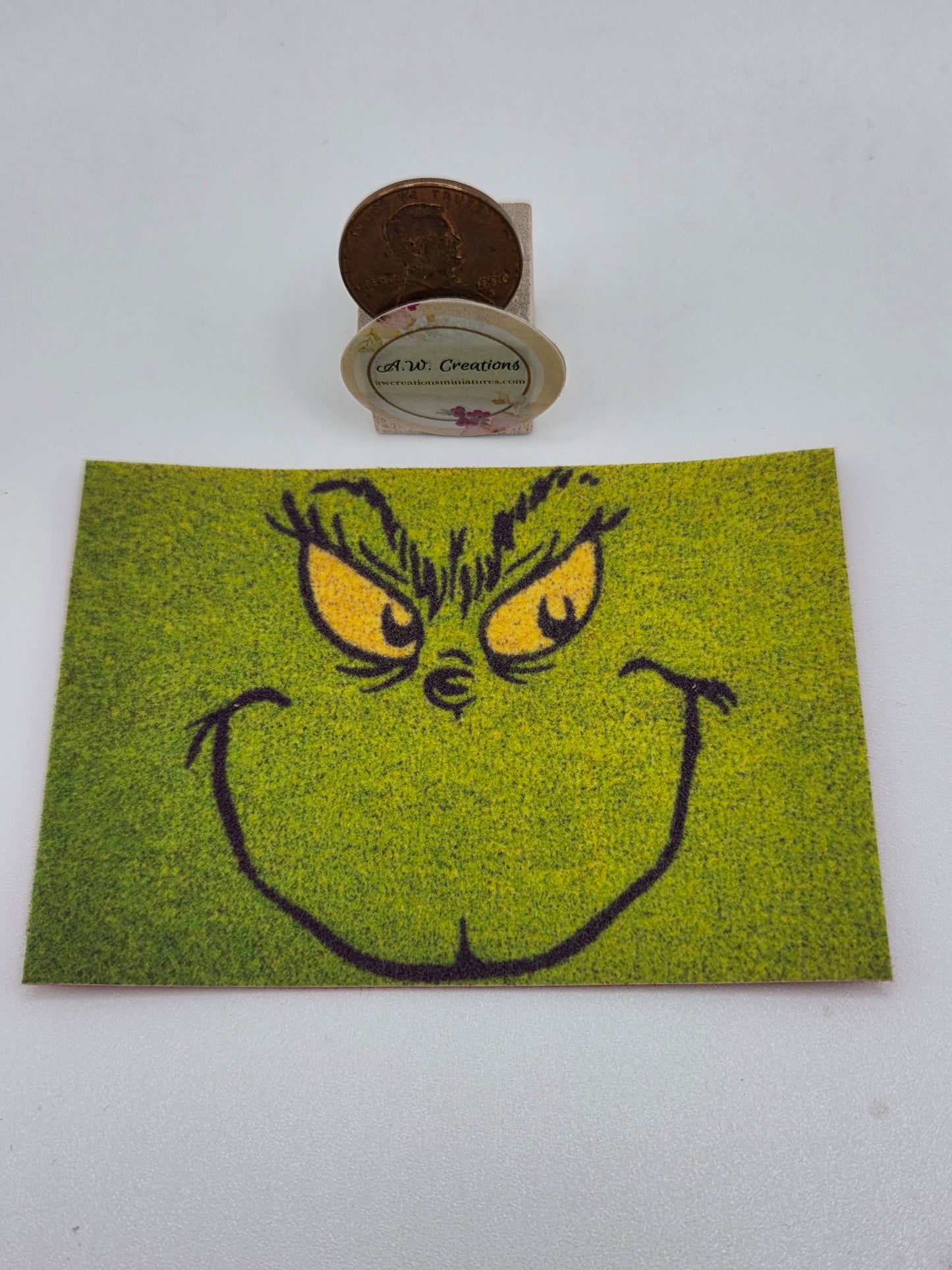 Door Mat - Grinch Face
