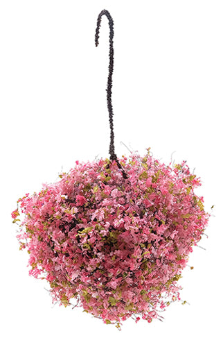 Hanging Basket - Pink Fuchsia, Large