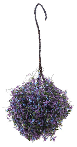 Hanging Basket - Purple & Blue, Large