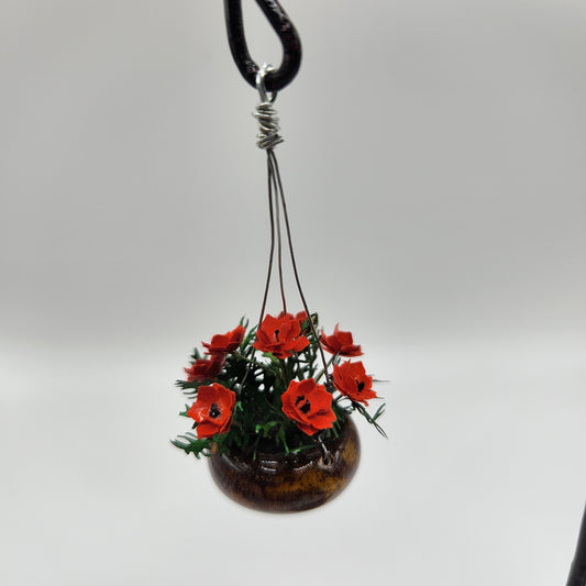 Hanging Poppies - Red
