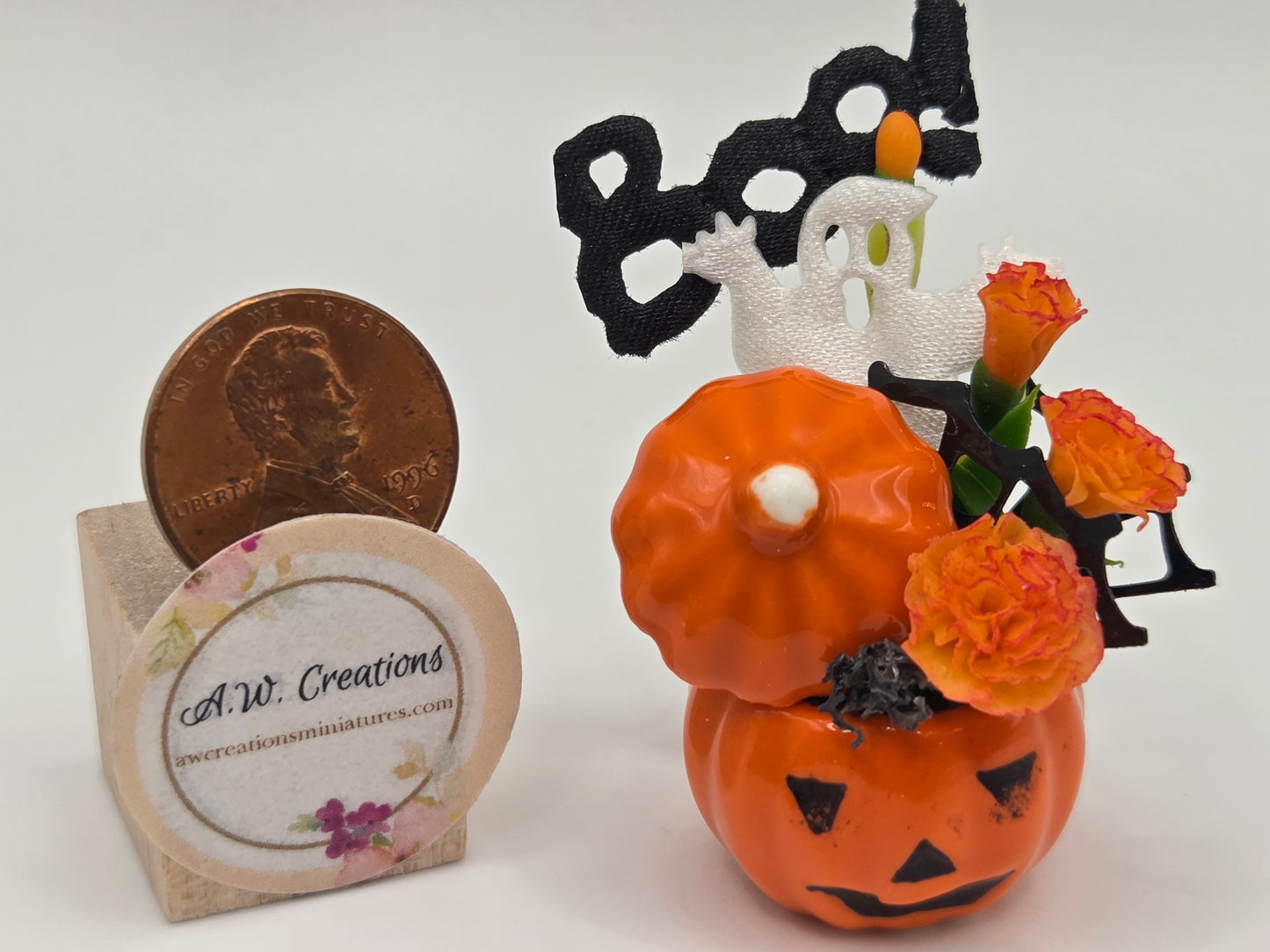 Jack-O-Lantern Boo Arrangement