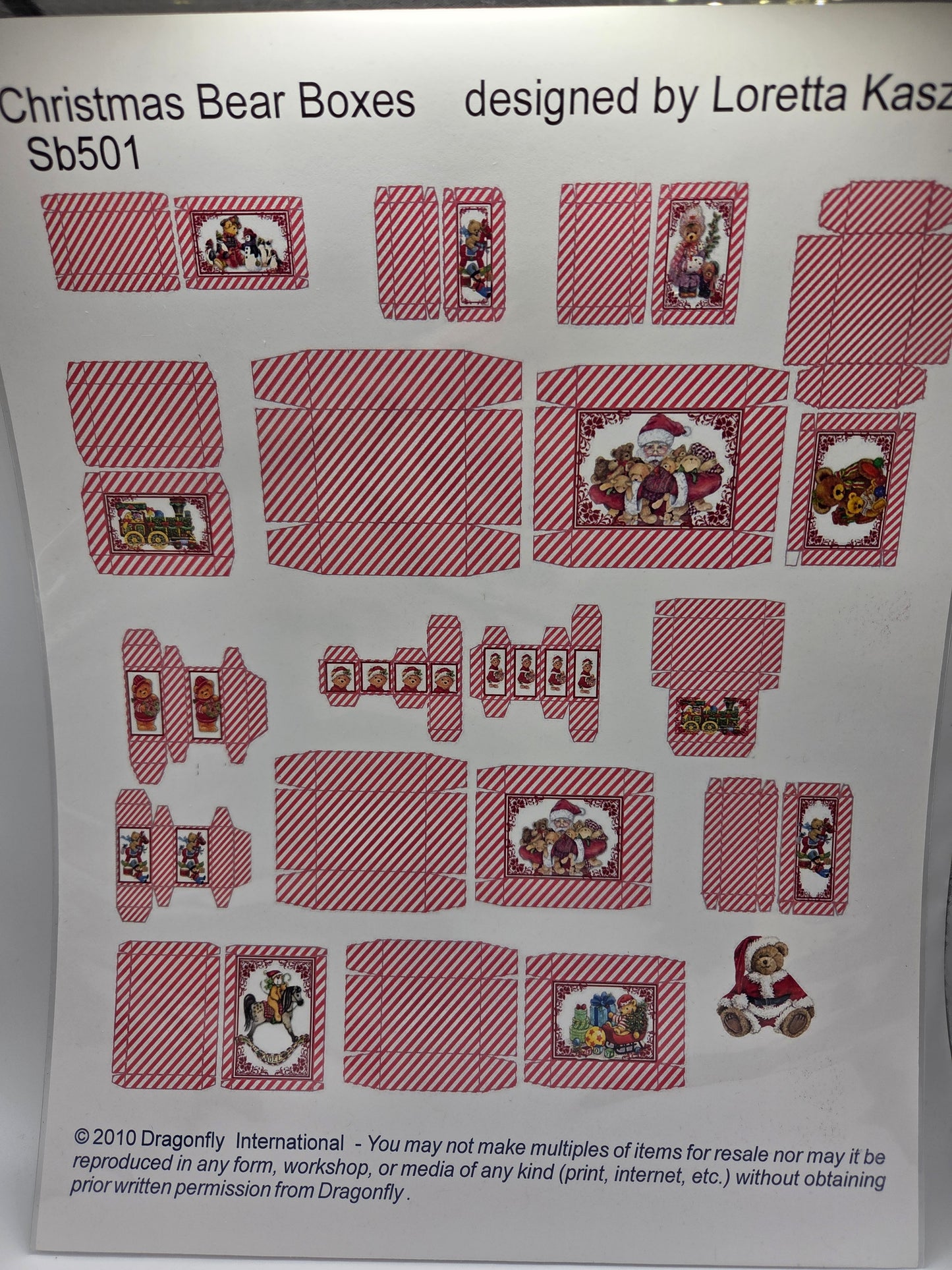 Kit - Christmas Bear Boxes SB501