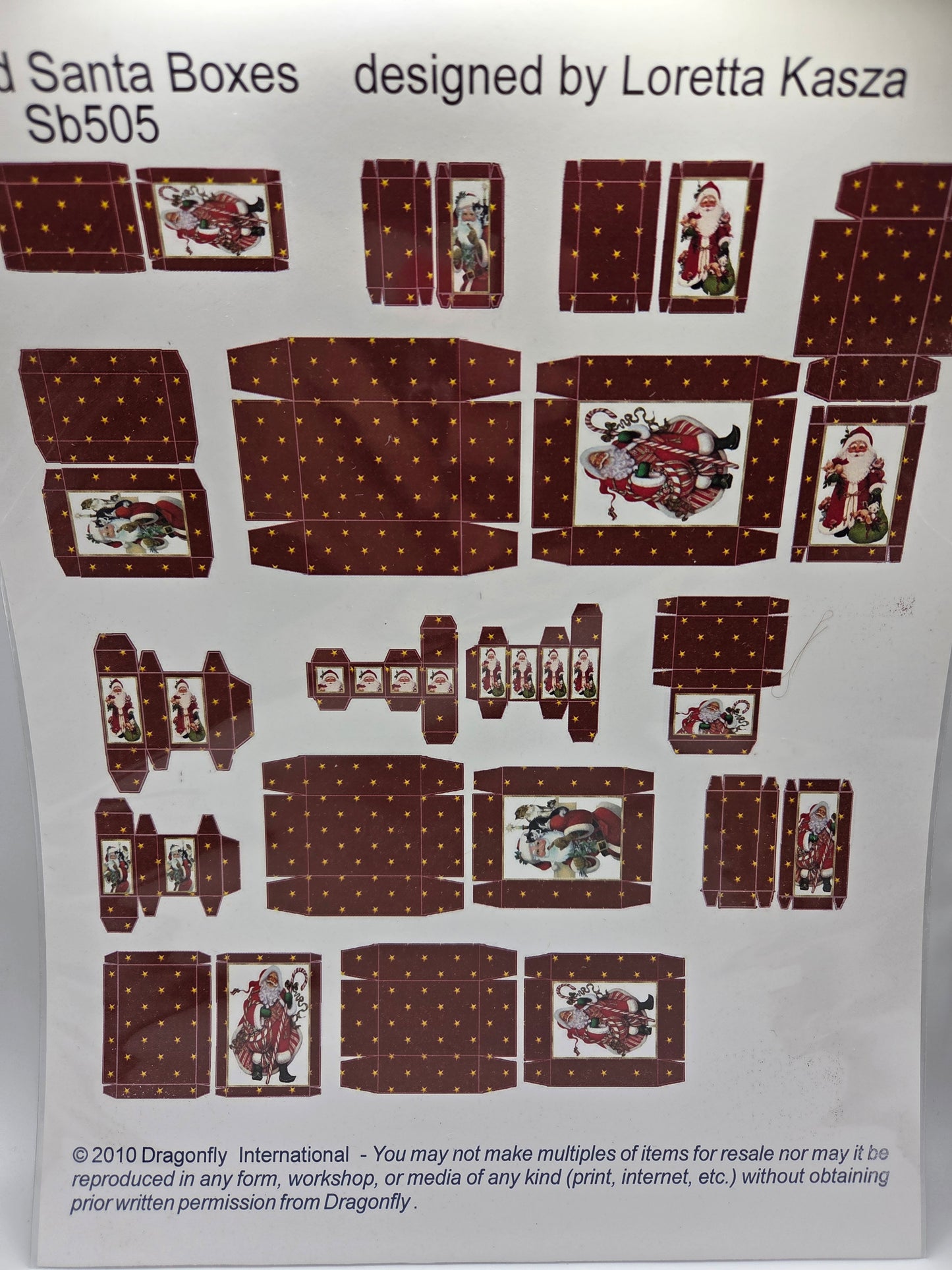 Kit - Red Santa Boxes SB505