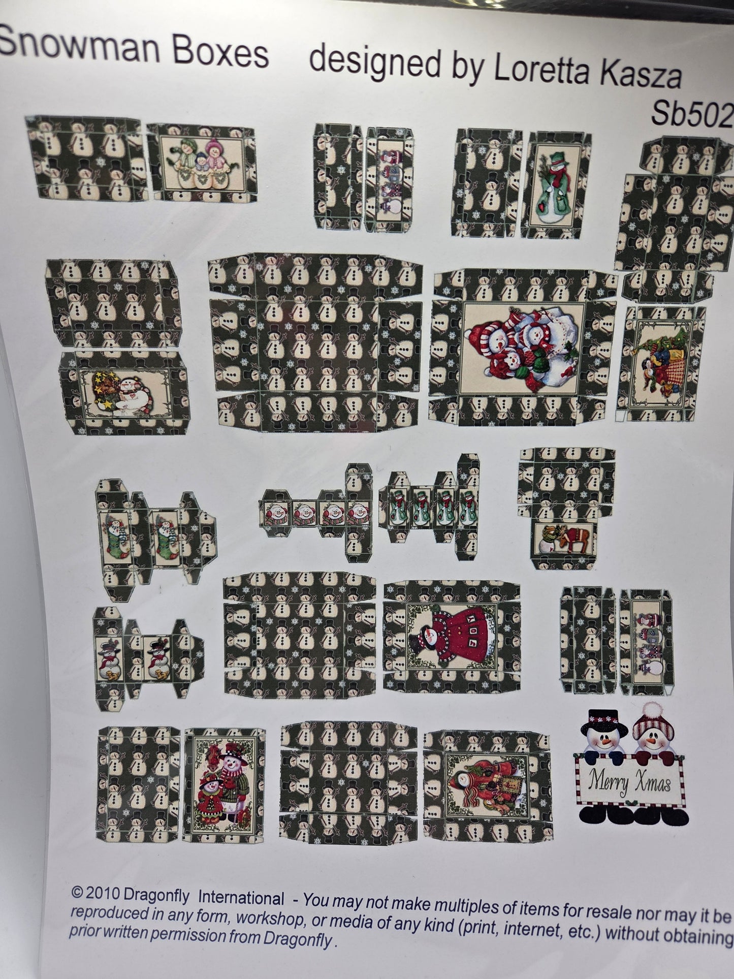 Kit - Snowman Boxes SB502