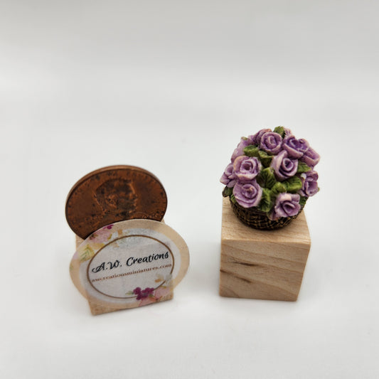 Basket of Roses - Lavender