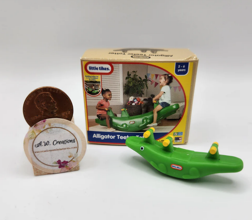 LittleRさま＊確認ページです Little Tikes Alligator Teeter Totter Miniature Toy - 1:12 1:24