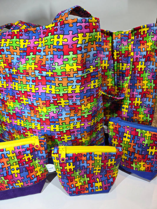 Logo Bag Collection - Puzzle Pieces