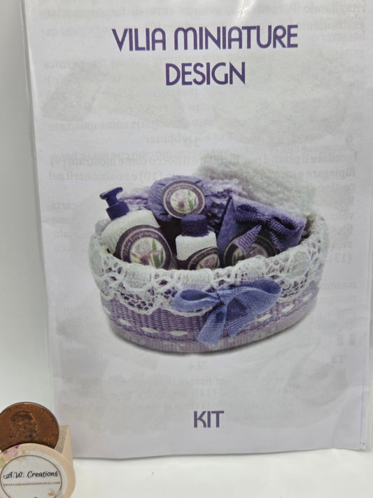Kit - Bathroom Basket Purple