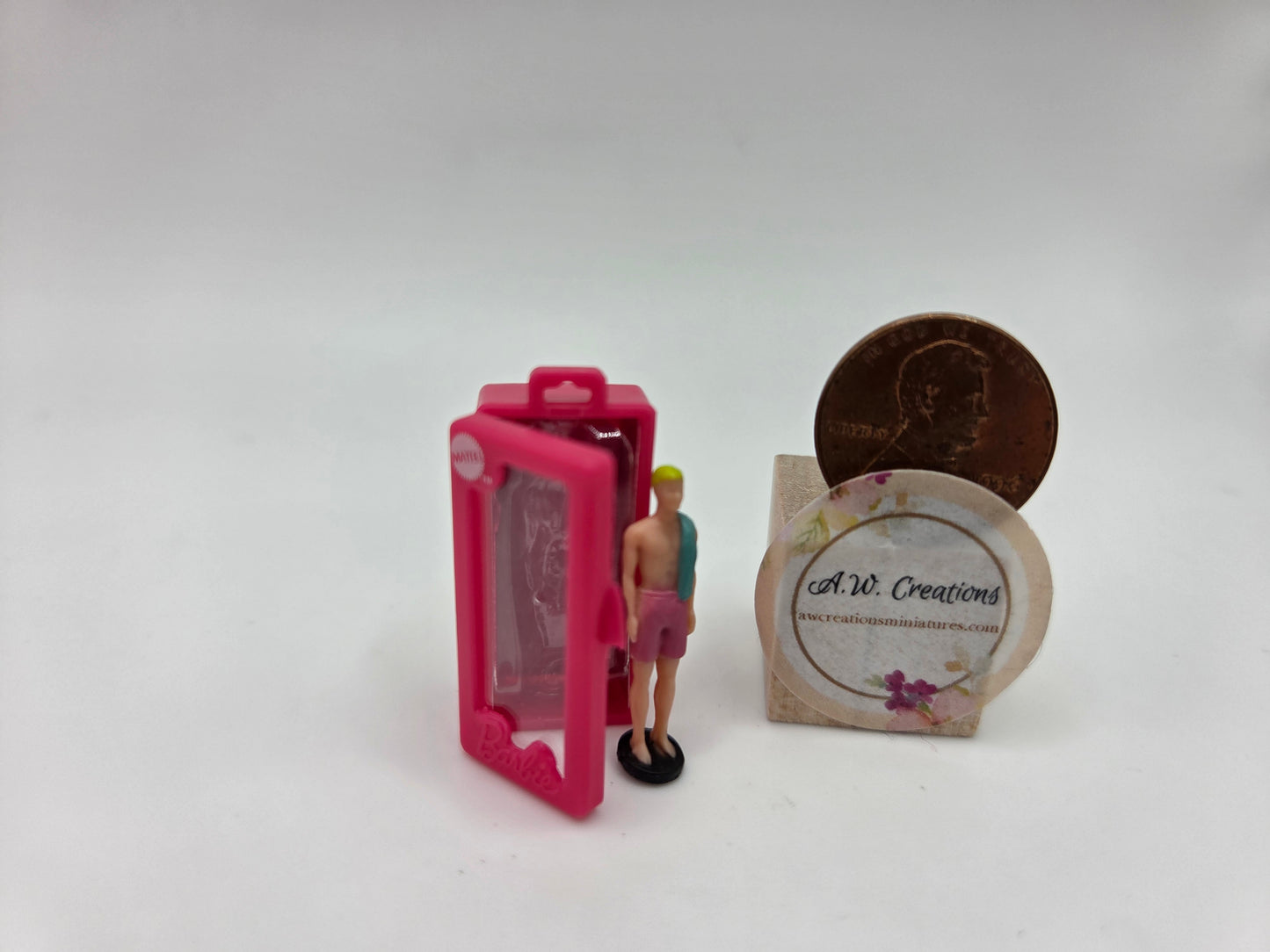 Miniature Barbie with Case