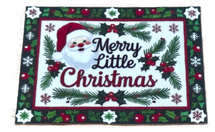 Rug - Merry Little Christmas Santa
