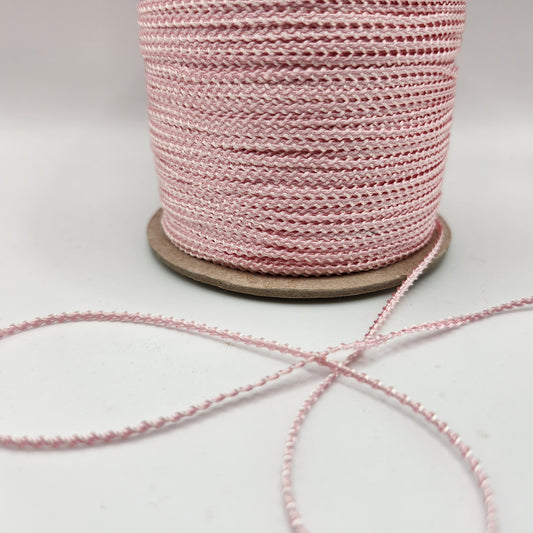 MIni Knobbly Braid 2mm - Pink