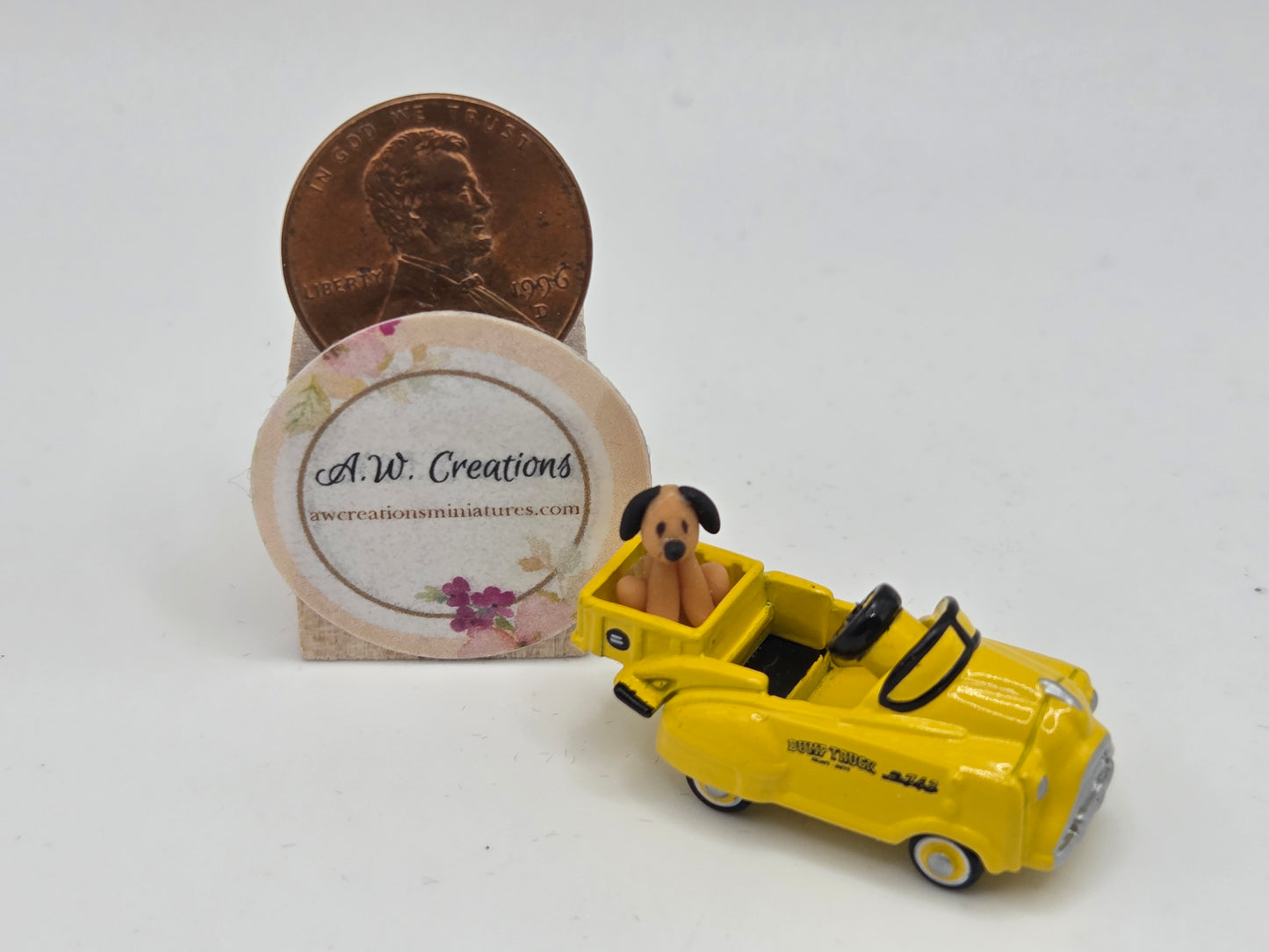 Miniature Pedal Pusher - Dump Truck with Dog