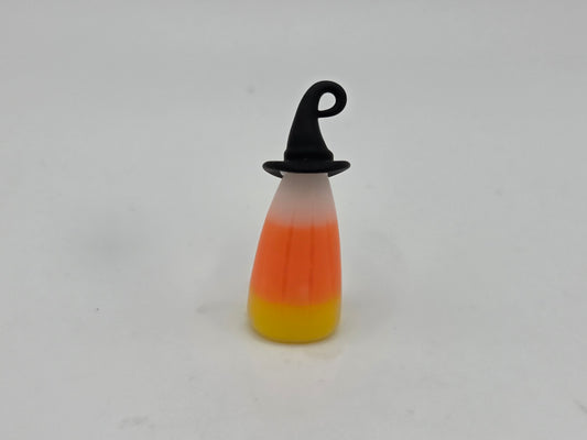 Large Candy Corn with Witch Hat