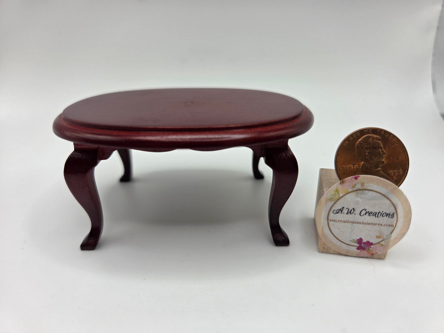 Oval Coffee Table - Mahogany