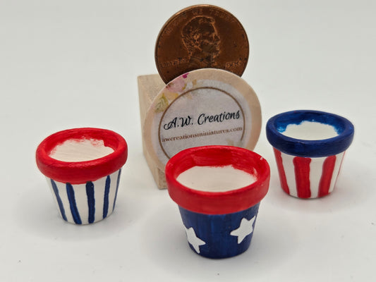 Clay Pot Collection - Patriotic