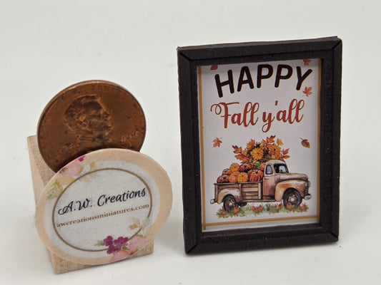 Framed Picture - Happy Fall